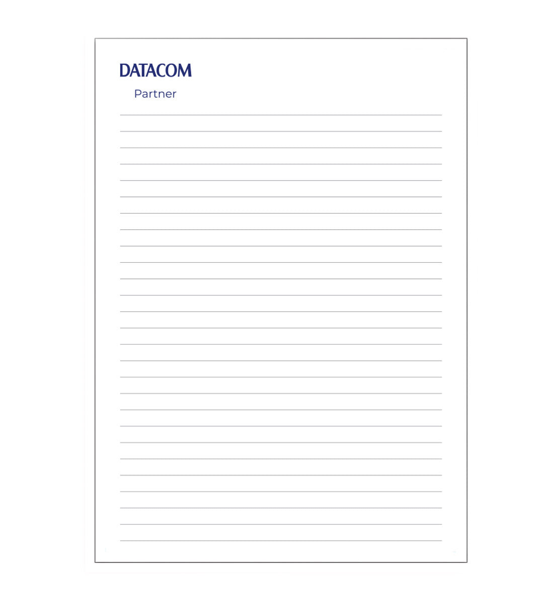 Datacom Partner A6 Note Pad – 50 Leaves